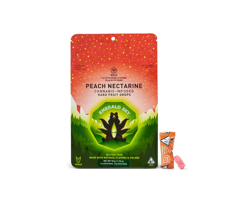 Emerald Sky Drops - Peach Nectarine 100mg