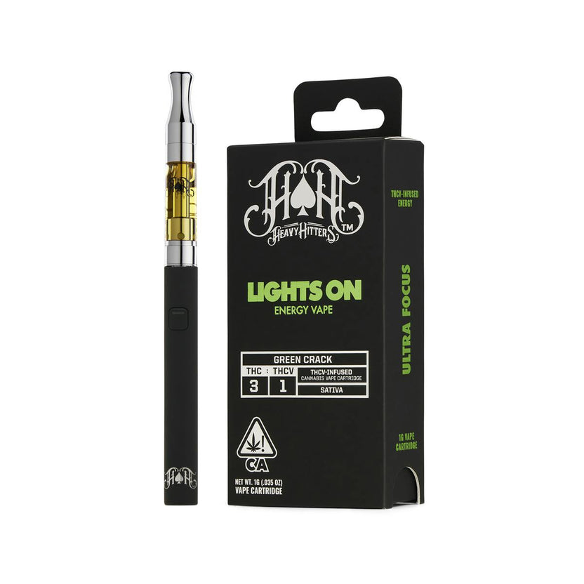 Green Crack | Sativa - Lights On THCV Energy - 1G Vape Cartridge
