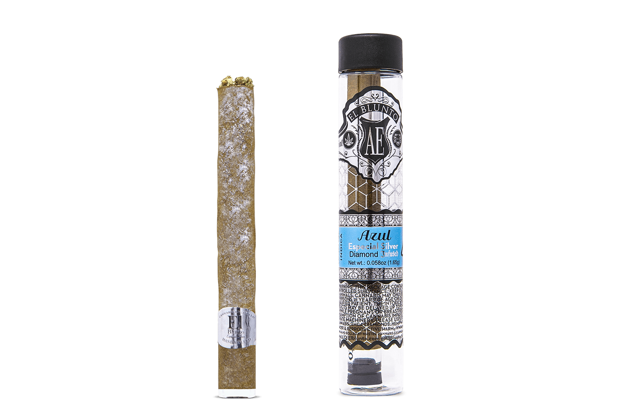 El Blunto Silver - Diamond Infused - Azul - 1.65G