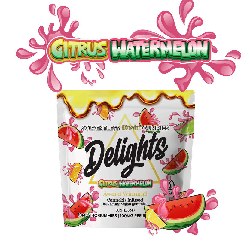 Citrus Watermelon Delights Rosin Infused Gummies