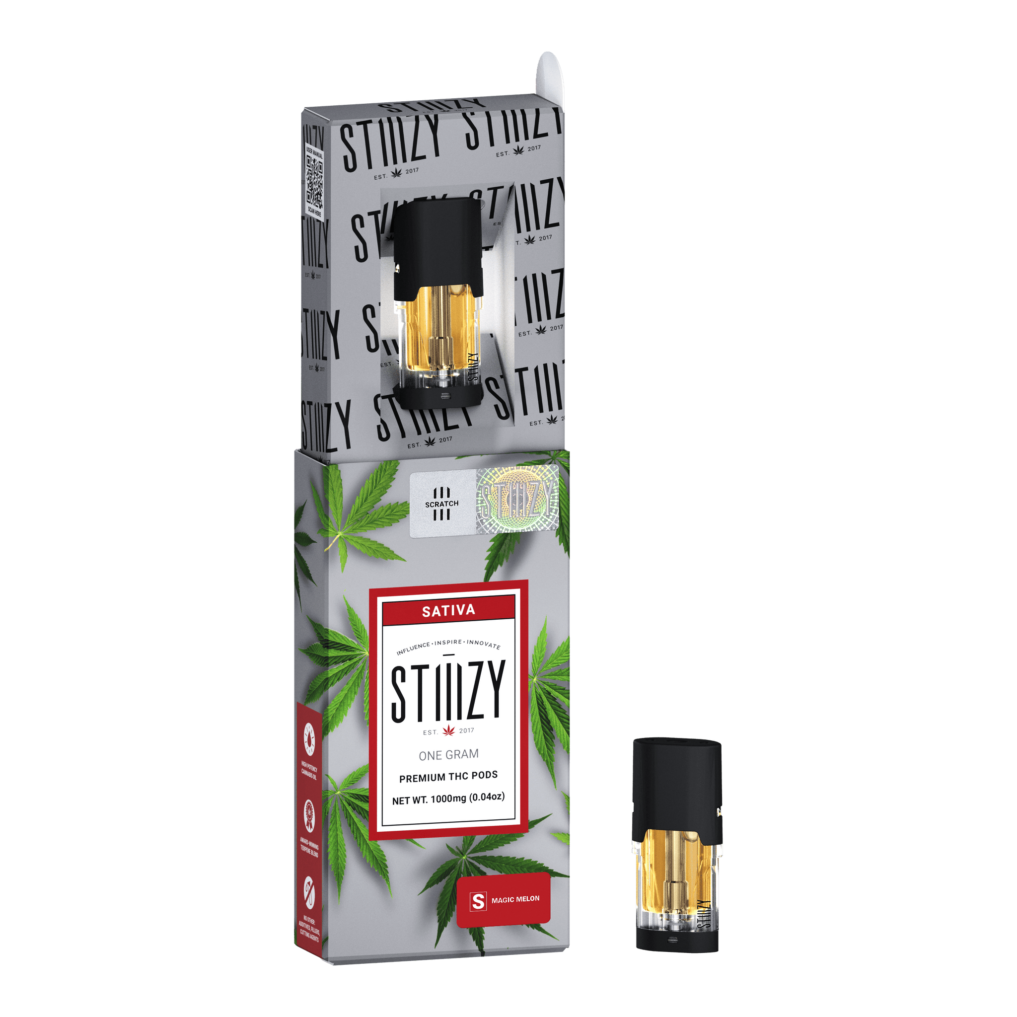 Vape Cartridge - MAGIC MELON 1G Original THC Pod - STIIIZY