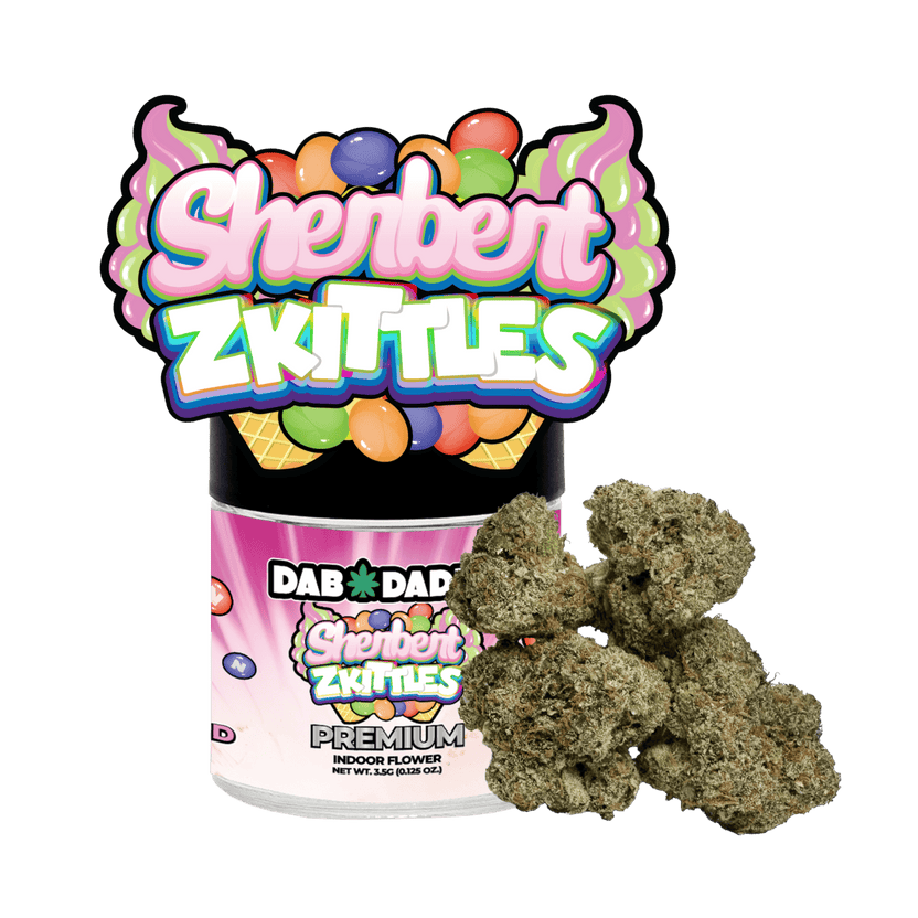 Sherbert Zkittles Flower Dab Daddy® 3.5g Premium Indoor Flower