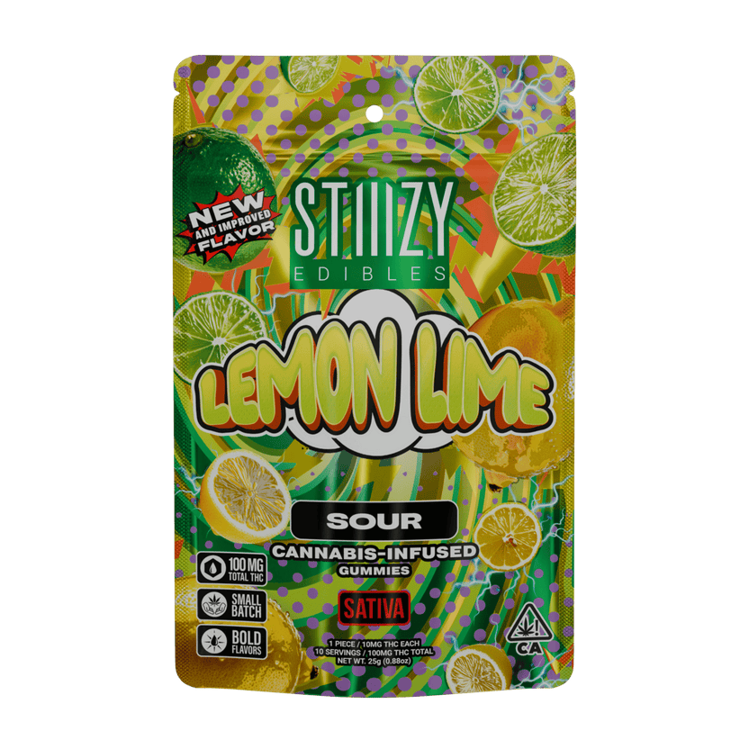 - LEMON LIME - 100MG SOUR EDIBLES