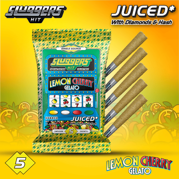 Sluggers -Infused Preroll - 3.5g 5pk - Lemon Cherry Gelato