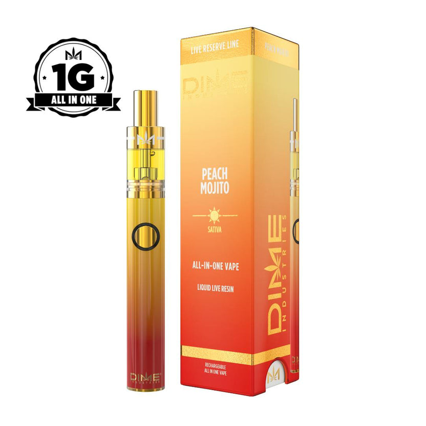 Dime Industries | Peach Mojito | Live Resin Cartridge | 1G
