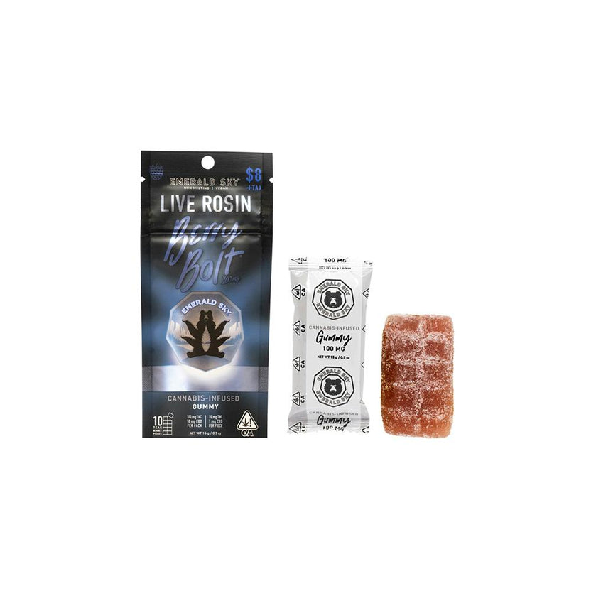 Emerald Sky Live Rosin Single Gummy - Berry Bolt 100mg