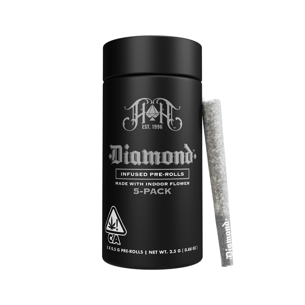 Lemon Tree | Sativa - Diamond Infused 0.5g Each Pre-Roll 5-Pack