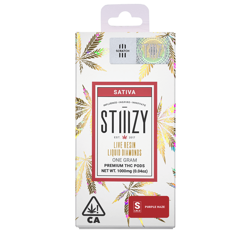 Vape Cartridge - PURPLE HAZE 1G Live Resin Liquid Diamonds Pod - STIIIZY
