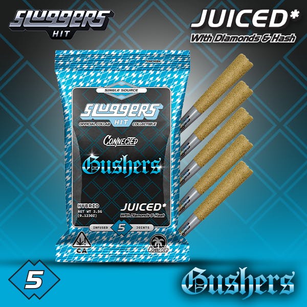 Sluggers x Connected - Infused Prerolls - 3.5g 5pk - Gushers