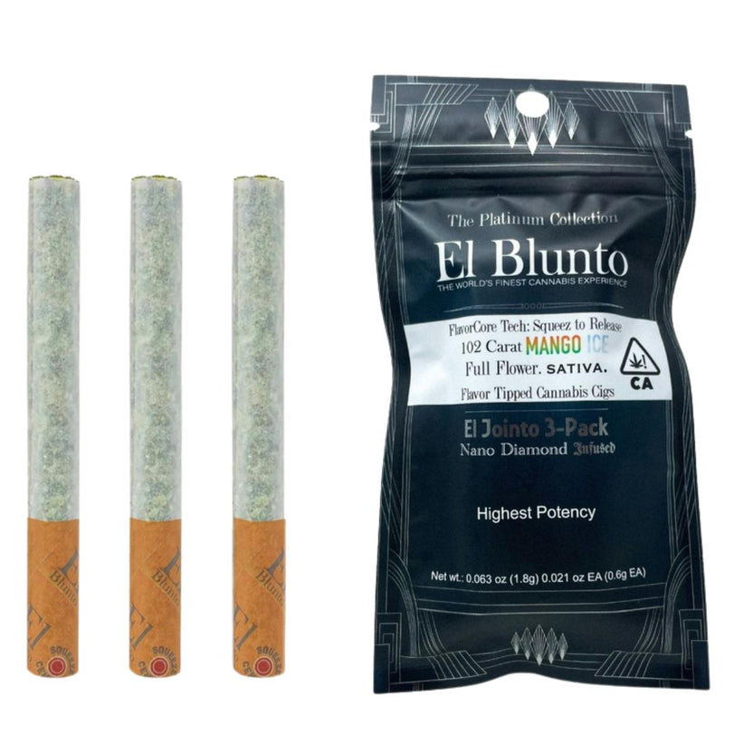 El Jointito FlavorCore - 102 Carat Mango Ice - Diamond Infused - 3pk x .6g