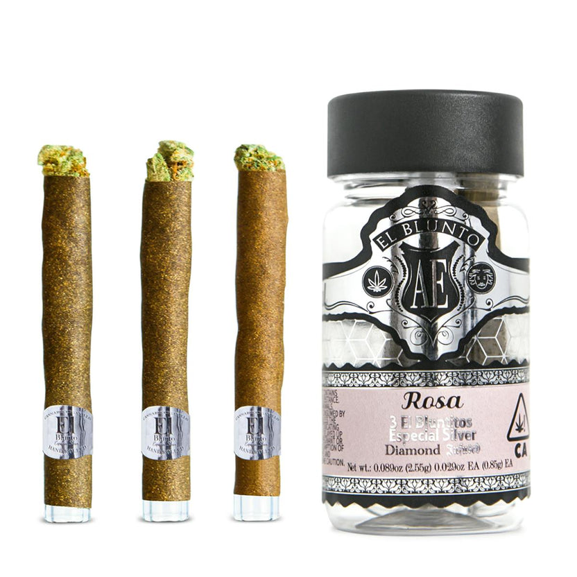 El Bluntito Silver - Rosa - Diamond Infused - .85g x 3pk