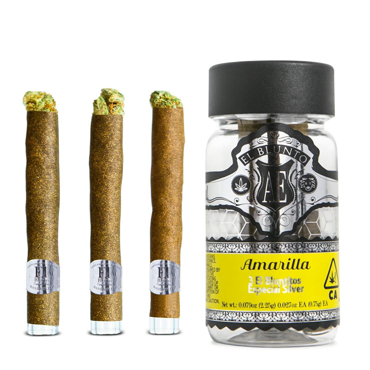 El Bluntito Silver - Amarilla - .75g x 3pk
