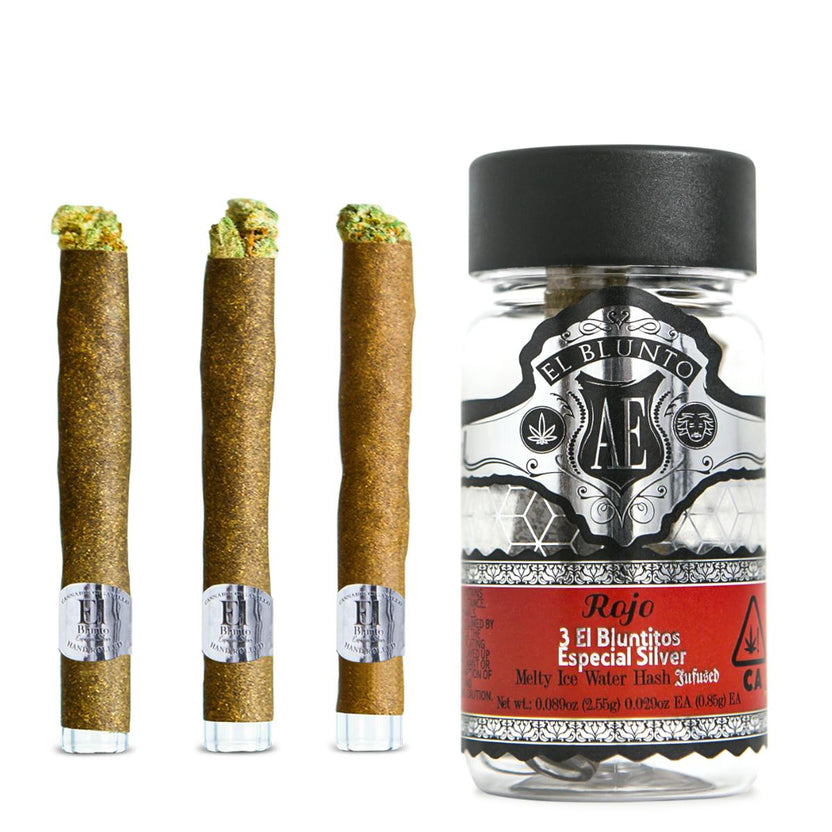 El Bluntito Silver - Rojo - Hash Infused - .85g x 3pk