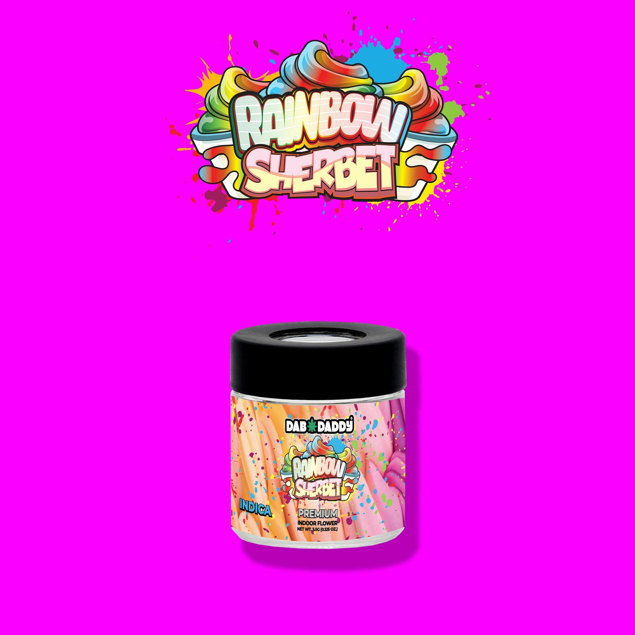 Rainbow Sherbert Flower Dab Daddy® 3.5g