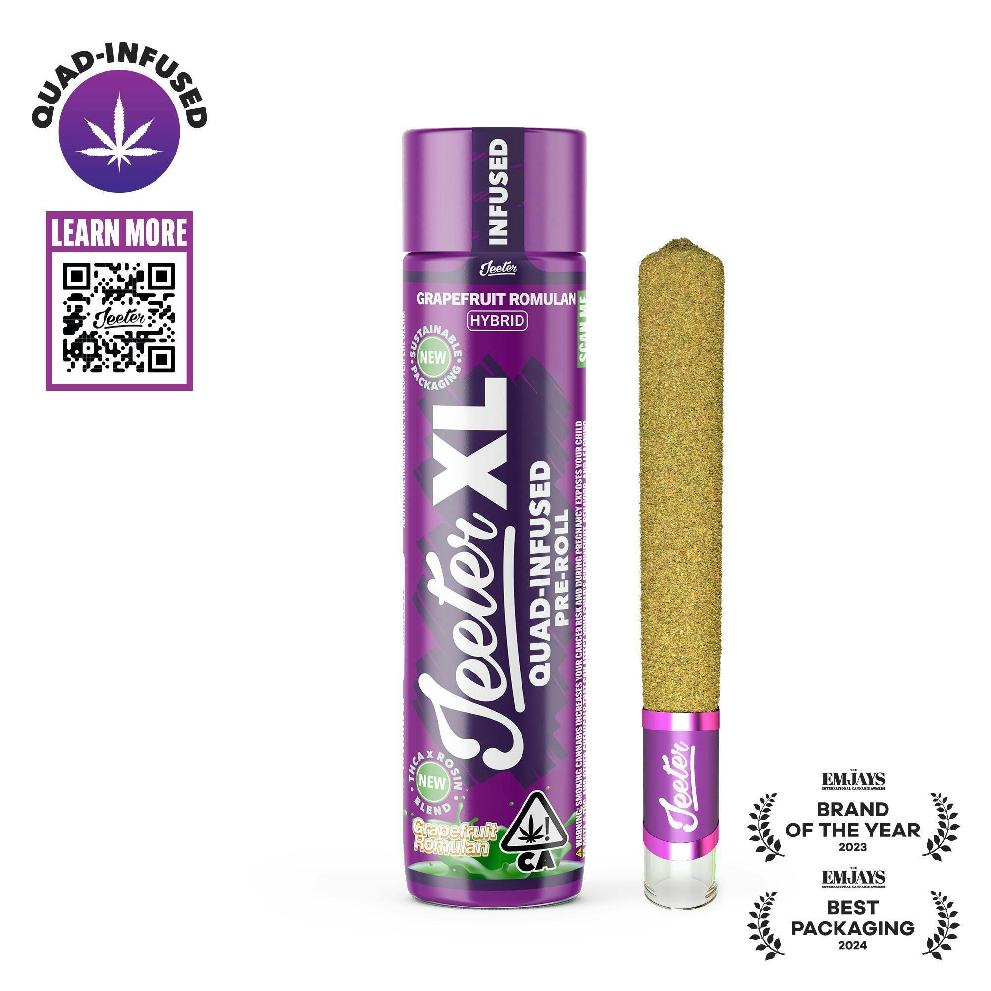 Jeeter XL | Quad-Infused - Grapefruit Romulan