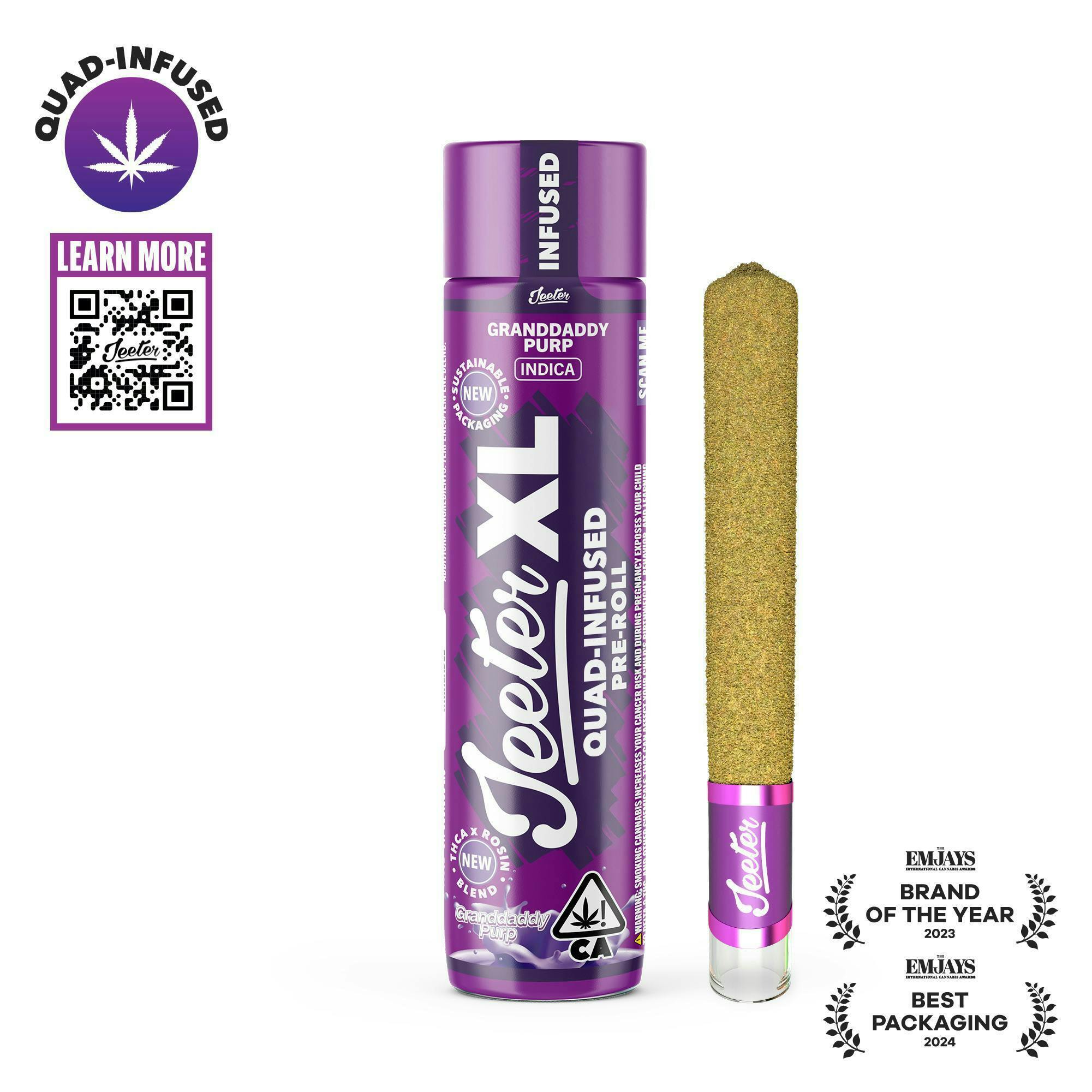 Jeeter XL | Quad-Infused - Granddaddy Purp