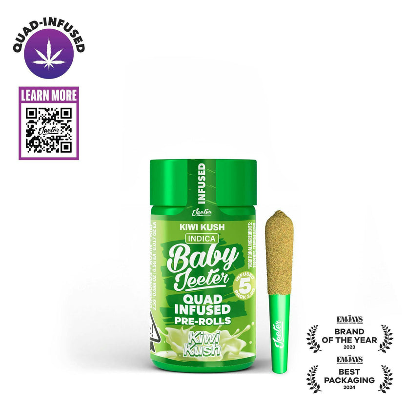 Baby Jeeter | Quad-Infused - Kiwi Kush