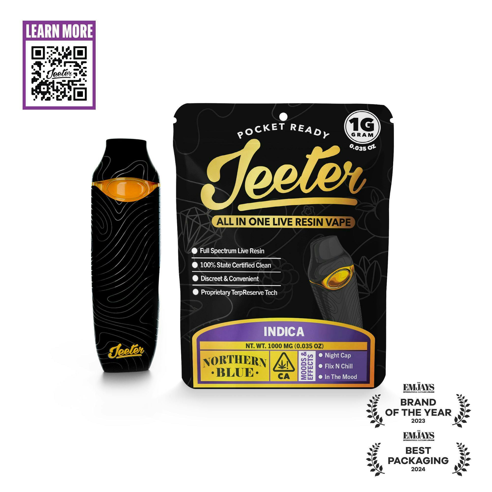 Jeeter All In One Live Resin Vape - Northern Blue