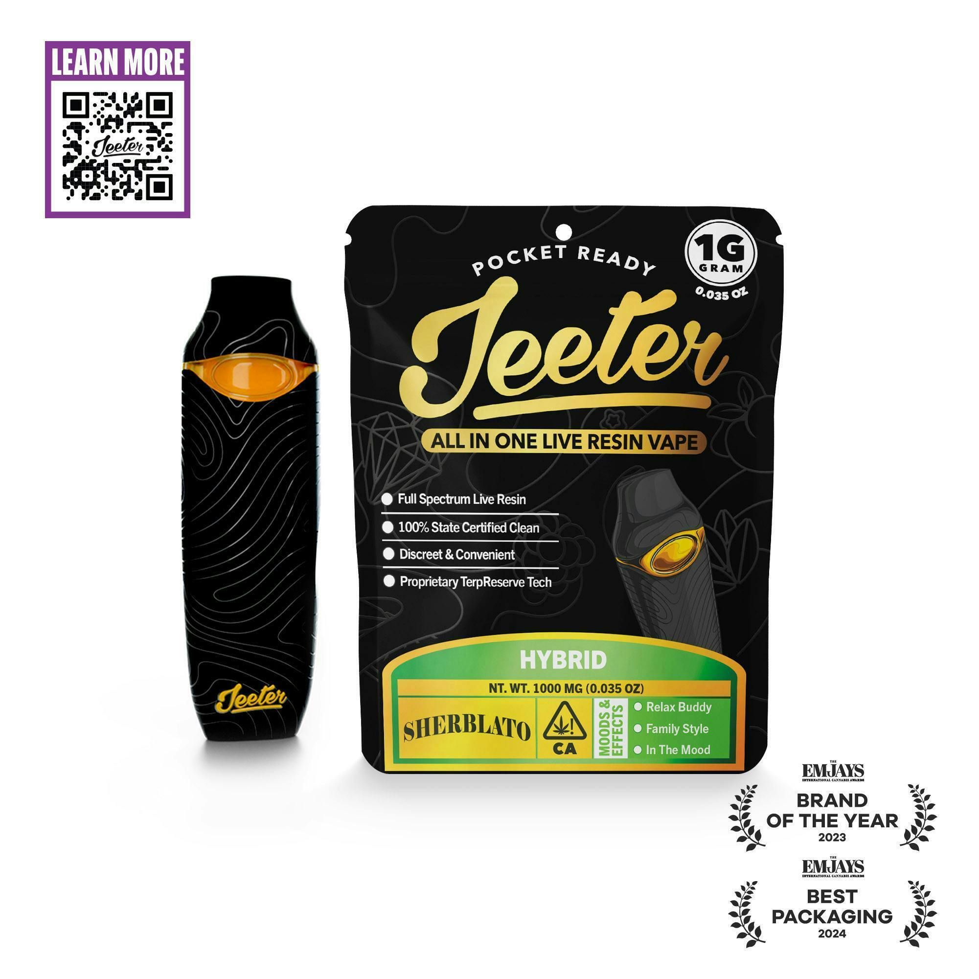 Jeeter All In One Live Resin Vape - Sherblato