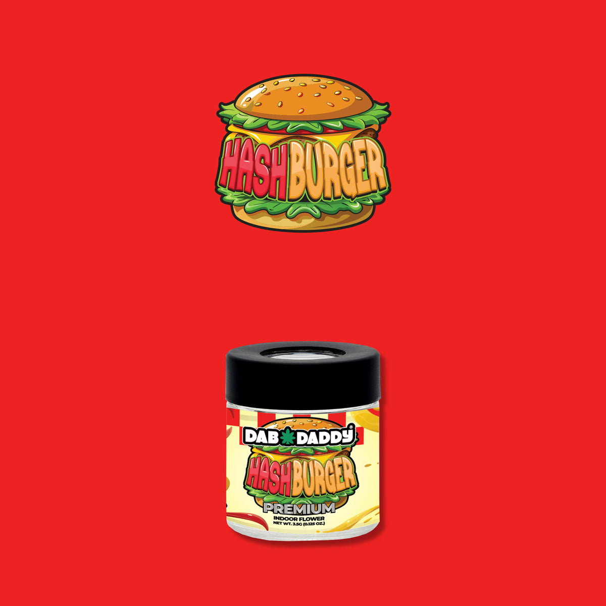 Hash Burger Flower Dab Daddy® 3.5g Premium Indoor Flower
