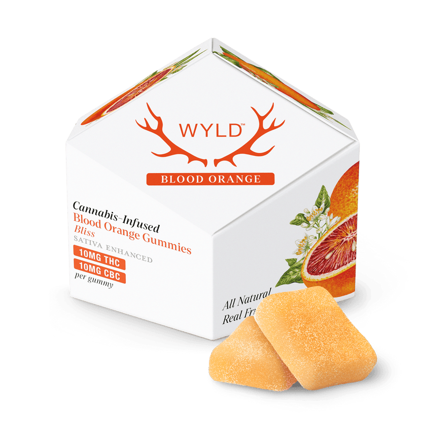 Blood Orange 1:1 CBC Sativa Enhanced Gummies | 100:100mg