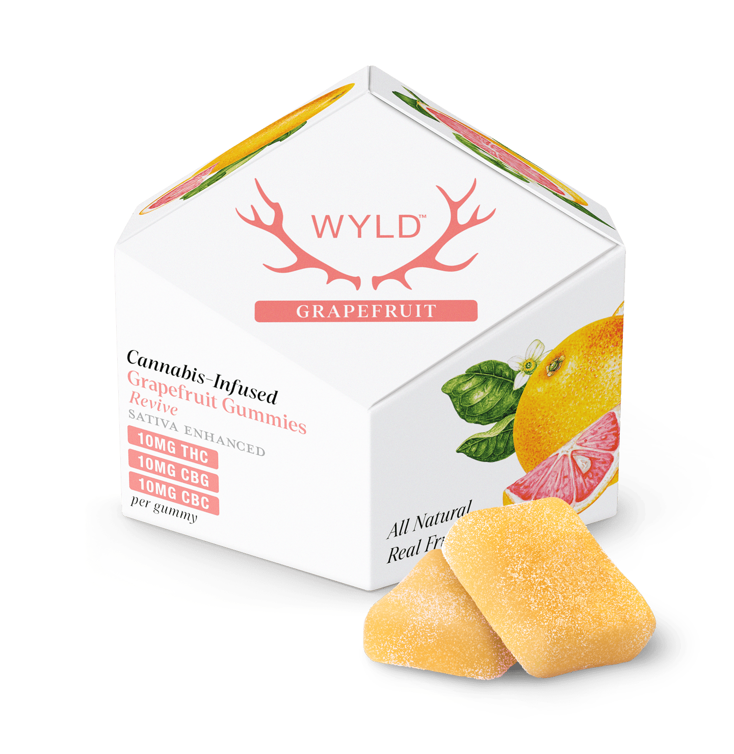 Grapefruit 1:1:1 CBG:CBC + Sativa Enhanced Gummies | 100:100:100mg