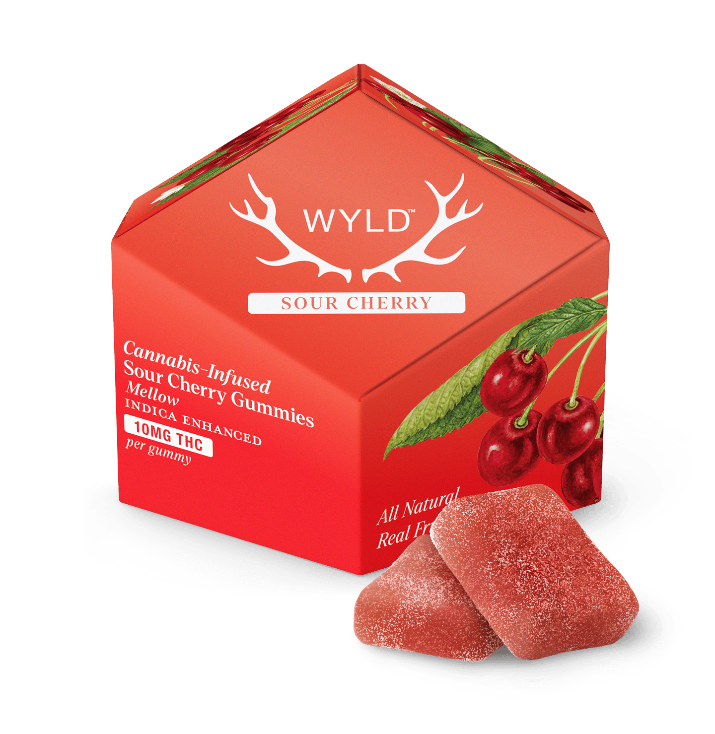 Sour Cherry Indica Enhanced Gummies
