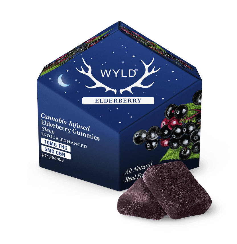 Elderberry 2:1 CBN + Indica Enhanced Gummies 100mg:50mg