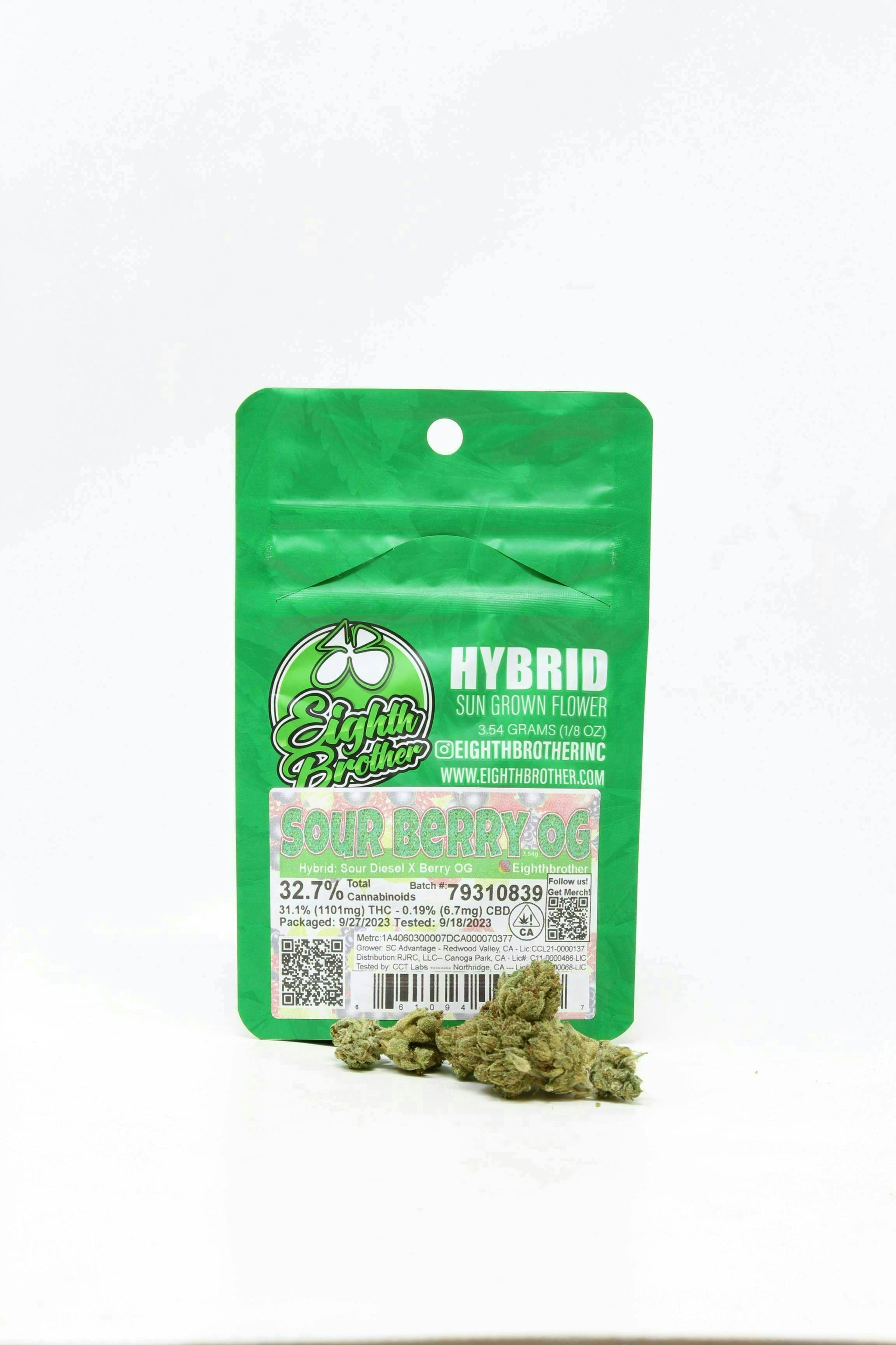 Eighth Brother | Sour Berry OG | Big Buds | 3.54g
