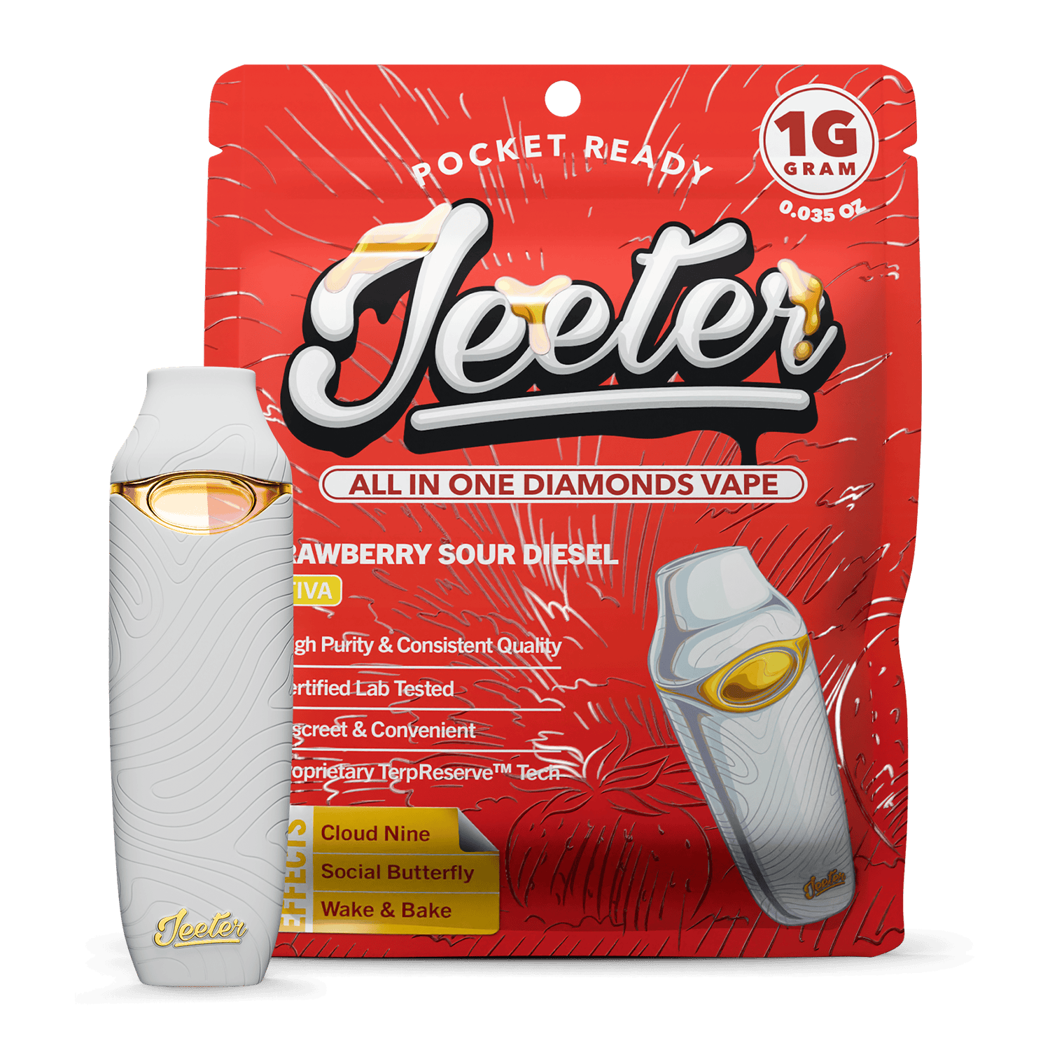 Strawberry Sour Diesel 1g disposable