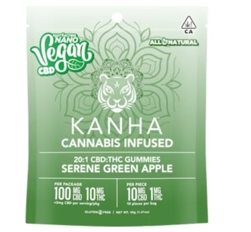 CBD GUMMIES - 20:1 - SERENE GREEN APPLE