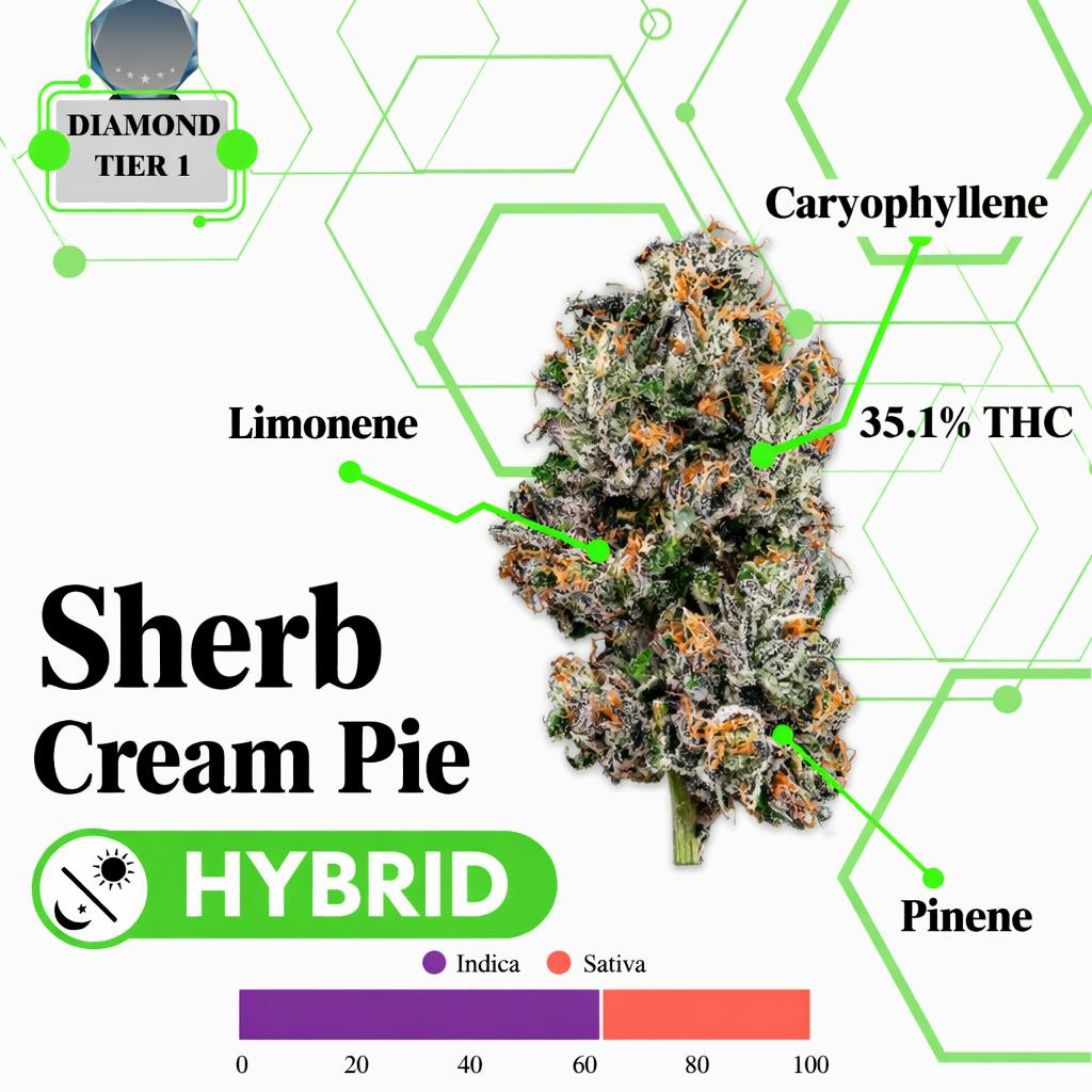 TIER 1 FLOWER - SHERB CREAM PIE - HYBRID