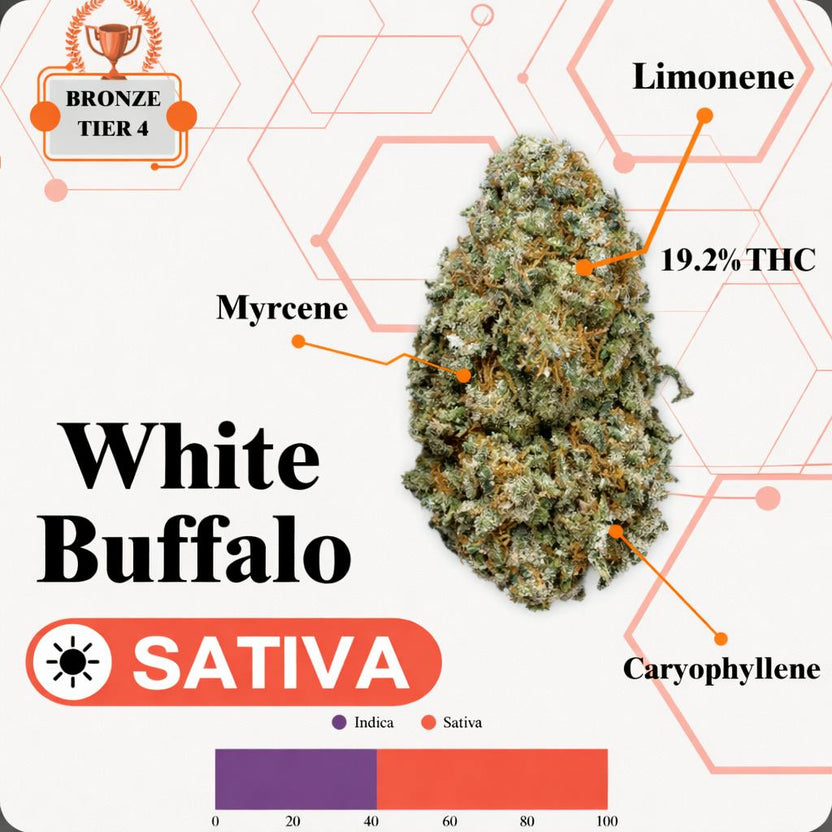 TIER 4 FLOWER - WHITE BUFFALO - SATIVA